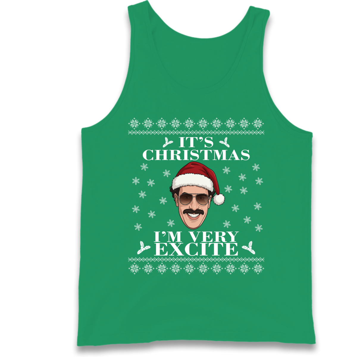 I Very Excite Christmas Tank Top