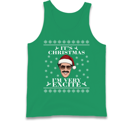 I Very Excite Christmas Tank Top