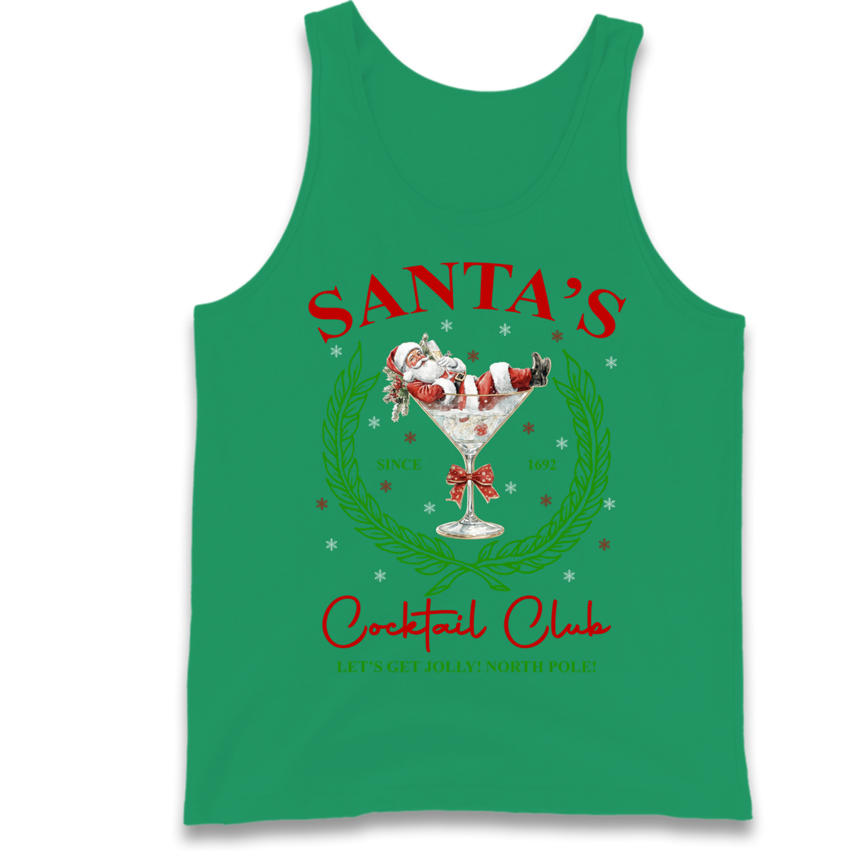 Cocktail Lover Christmas Tank Top