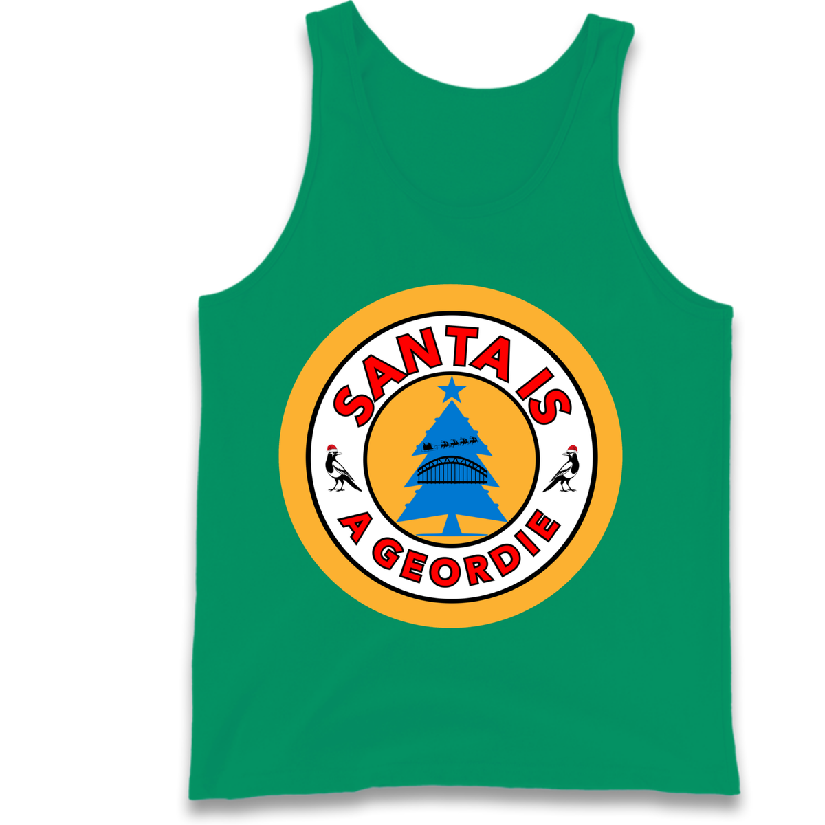 Geordie Santa  Christmas Tank Top