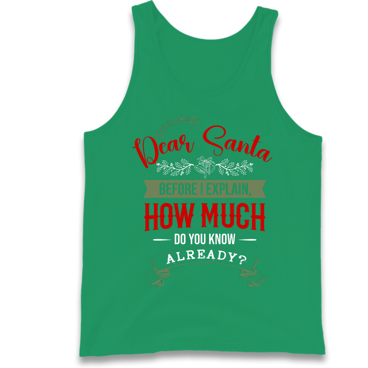 naughty christmas outfit Tank Top