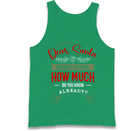 naughty christmas outfit Tank Top