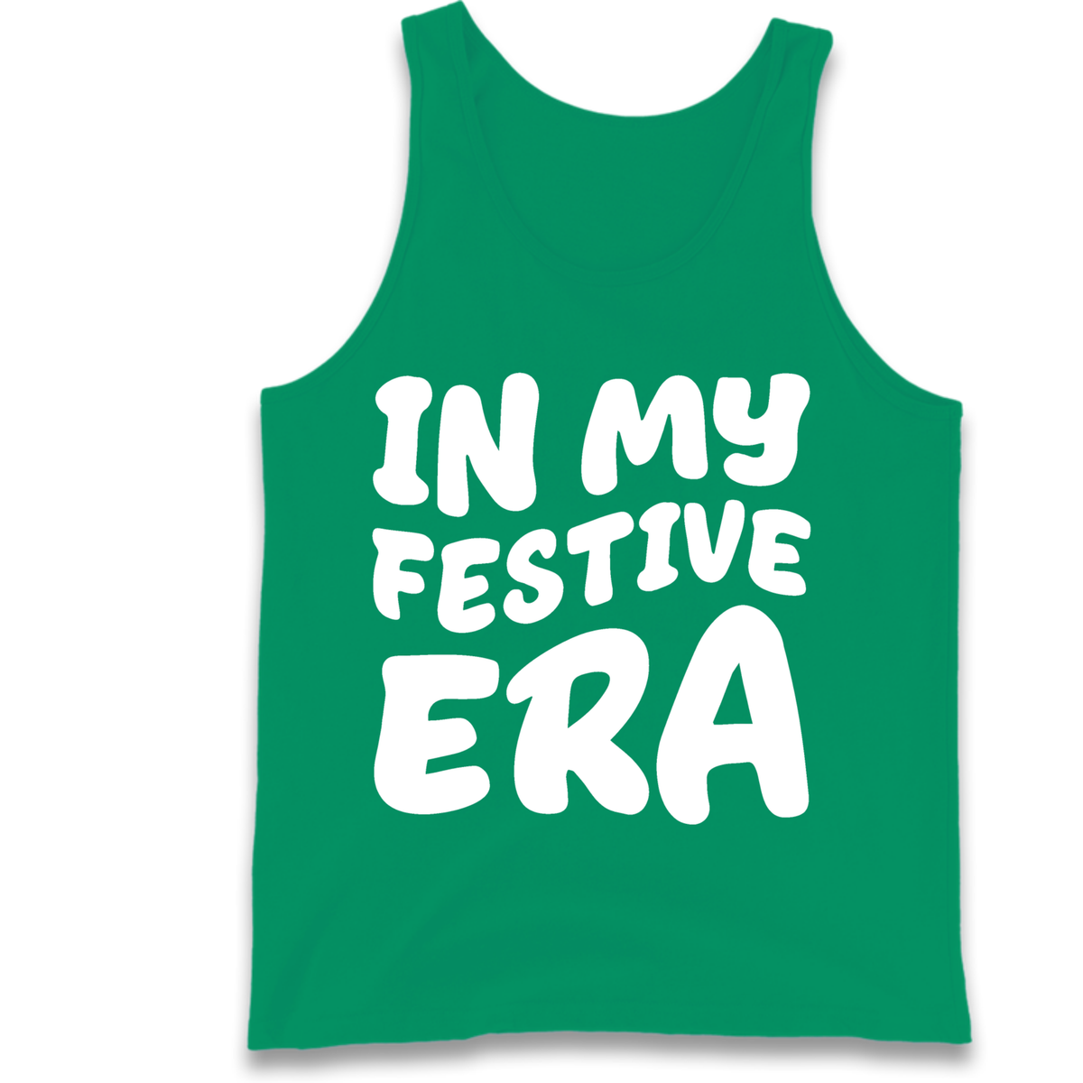 Modern Christmas Slogan Tank Top