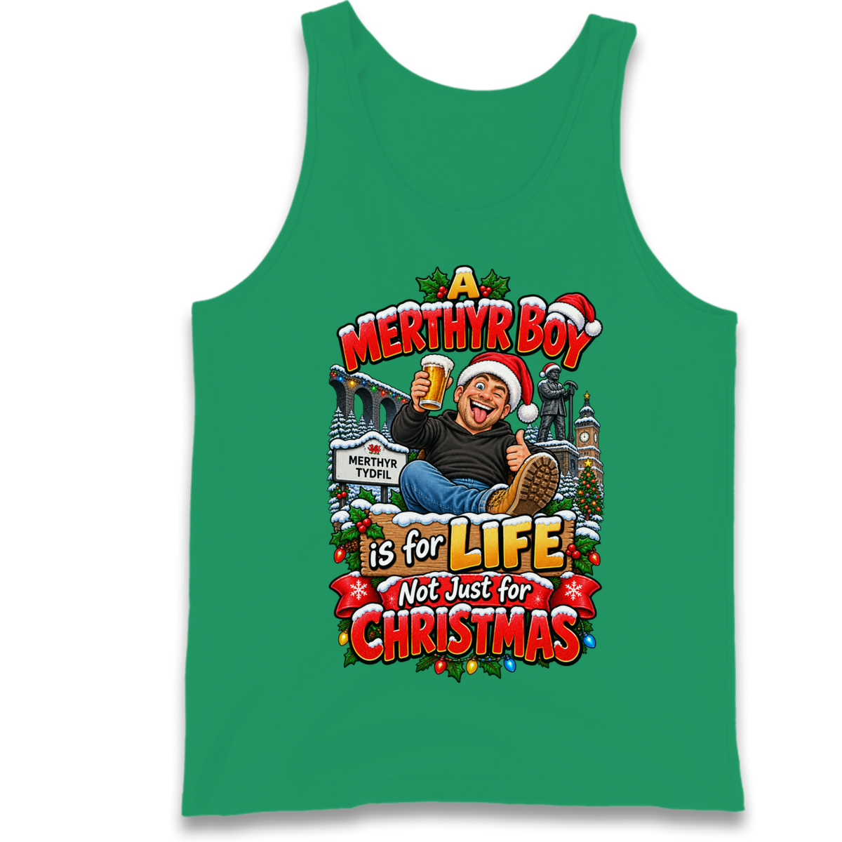 Merthyr Boy Christmas Tank Top