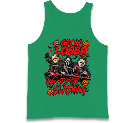 Retro Horror Movie Halloween Slasher Villains Tank Top