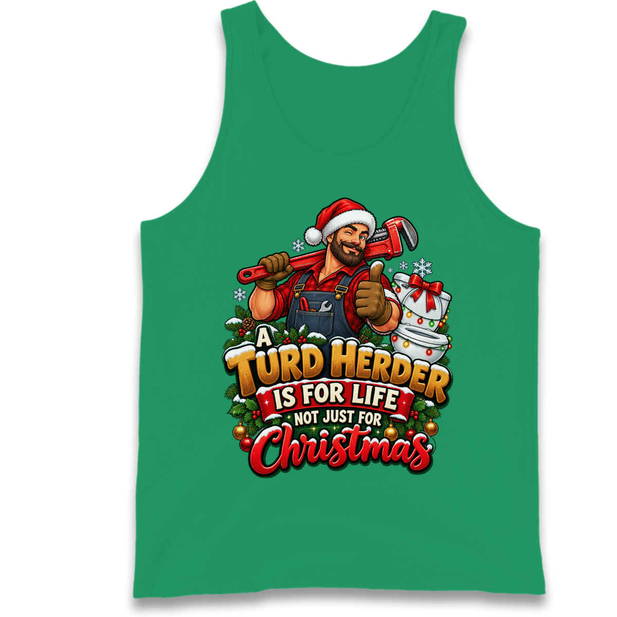 Plumbing Christmas Tank Top