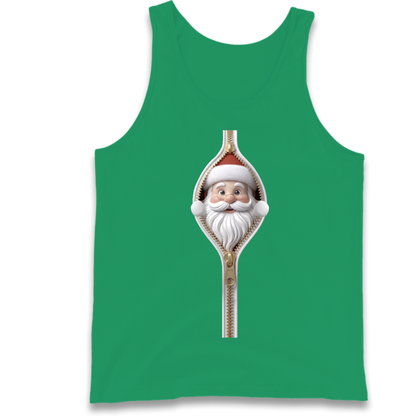 Santa Face Novelty Tank Top