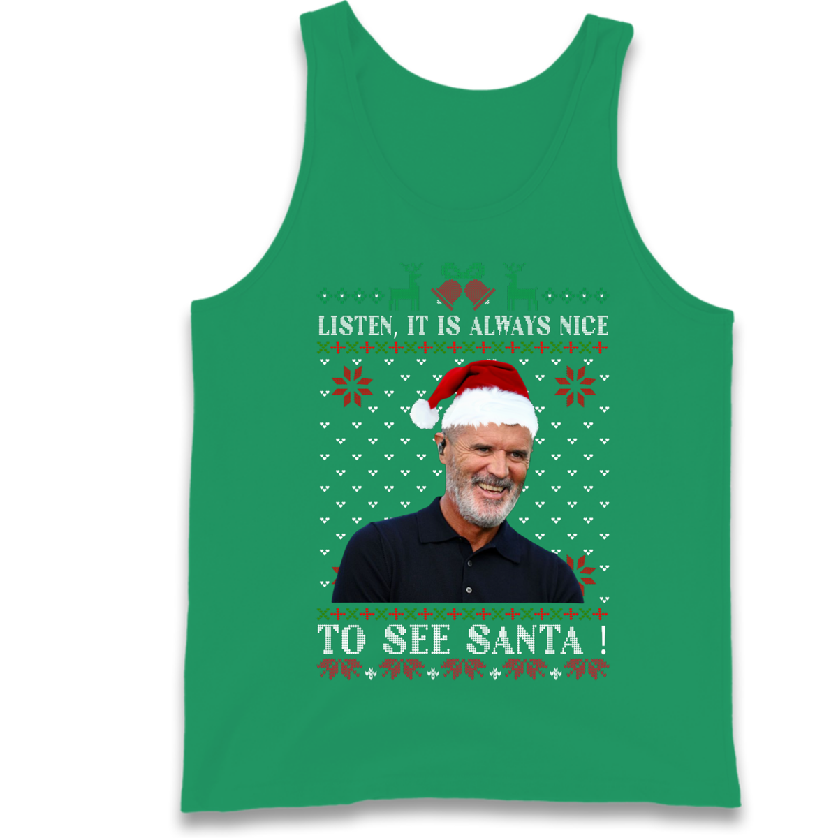 Roy Keane Christmas Tank Top