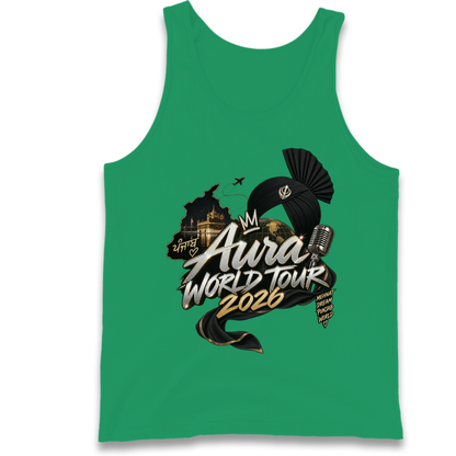 Diljit Dosanjh Aura World Tour 2026 Tank Top