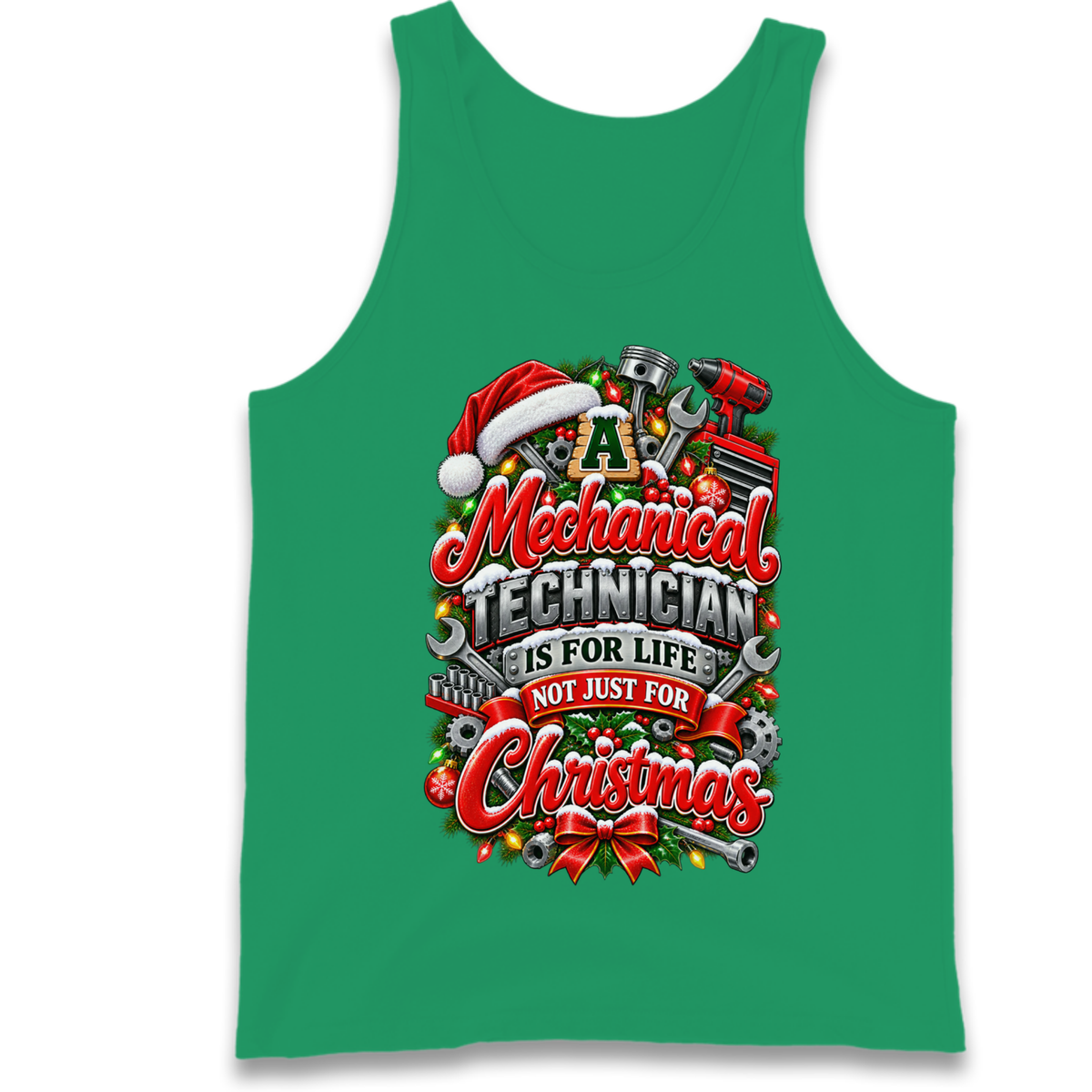 Mechanical Technician Christmas Tank Top