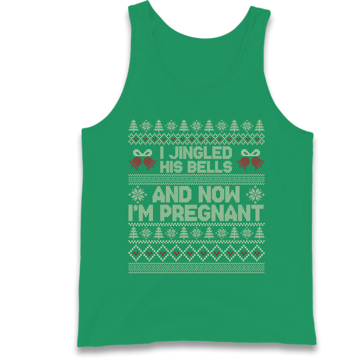 Pregnant At Christmas Tank Top