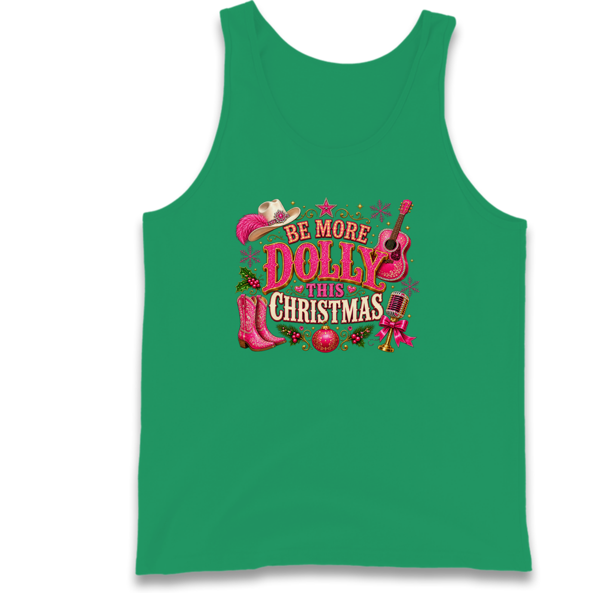 Dolly Parton Christmas Tank Top