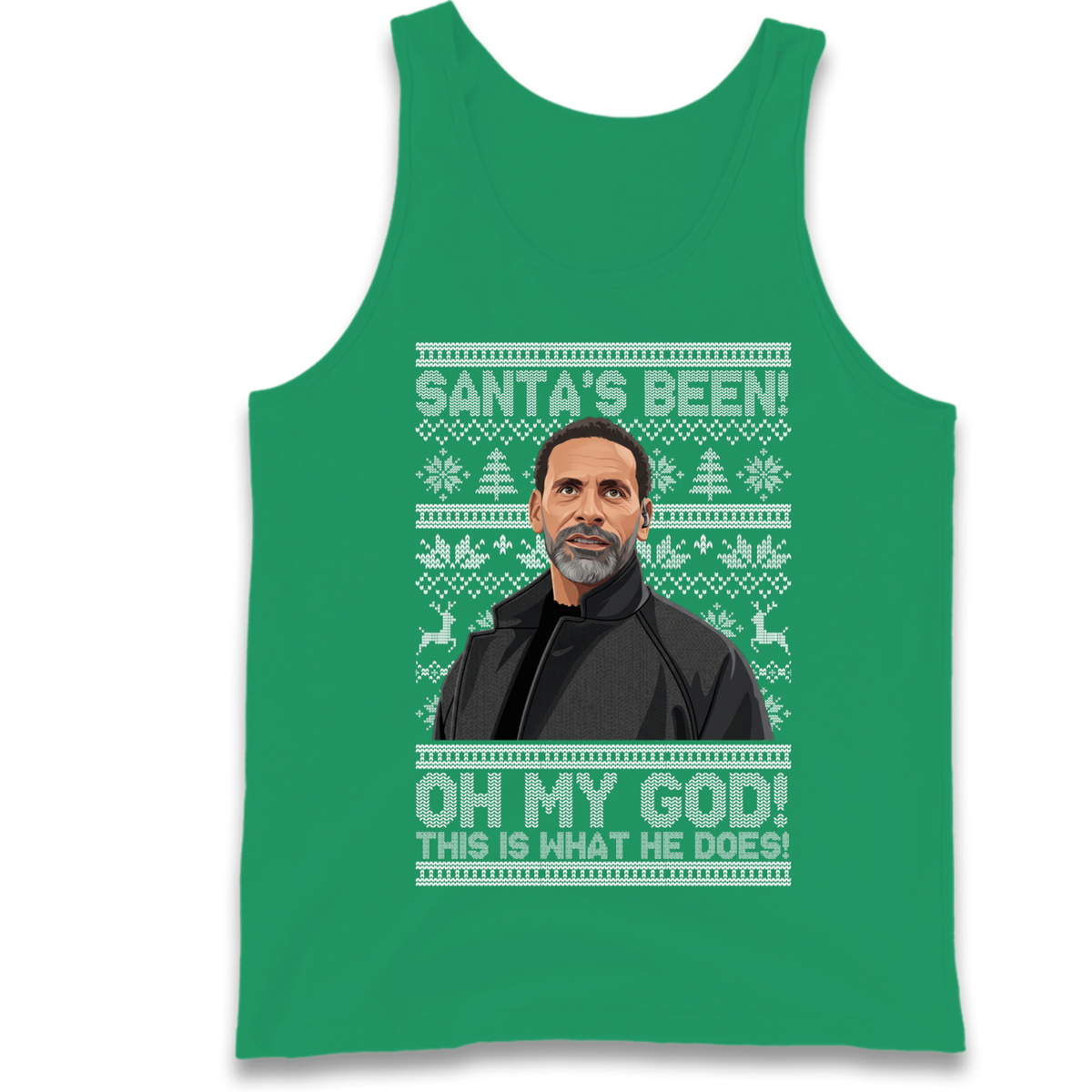 Steve Rio Ferdinand Christmas Tank Top