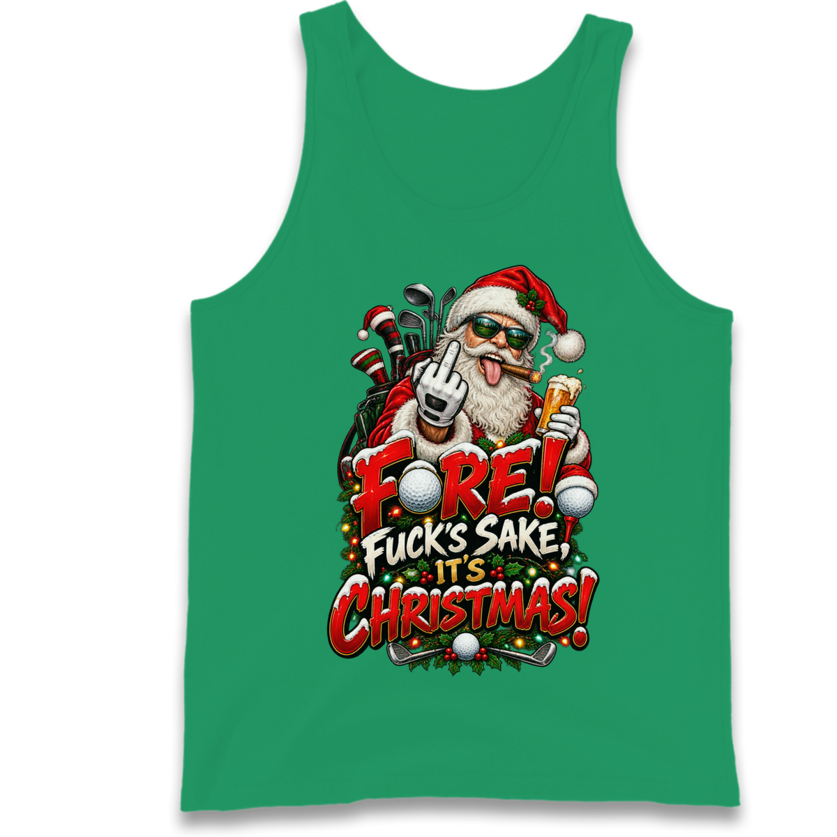 Rude Golf Christmas Tank Top