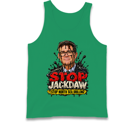 Stop Jackdaw Stop North Sea Drilling Andy Burnham Tank Top