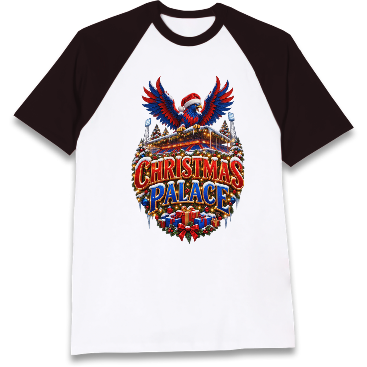 Crystal Palace Football Christmas Raglan T-Shirt
