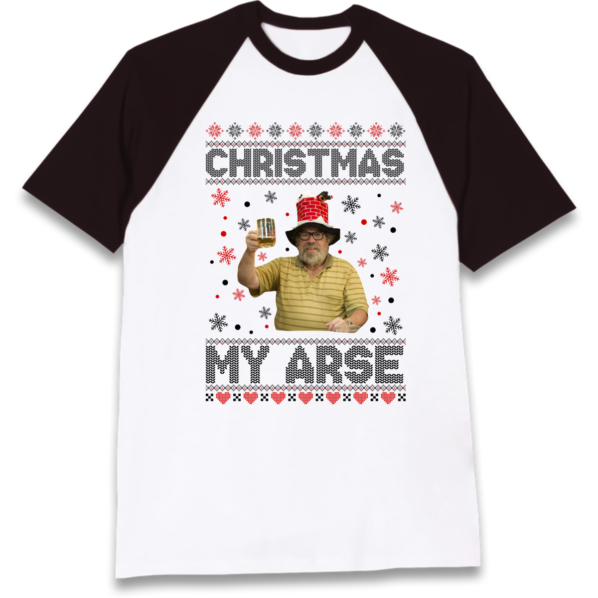 Christmas My Arse Raglan T-Shirt