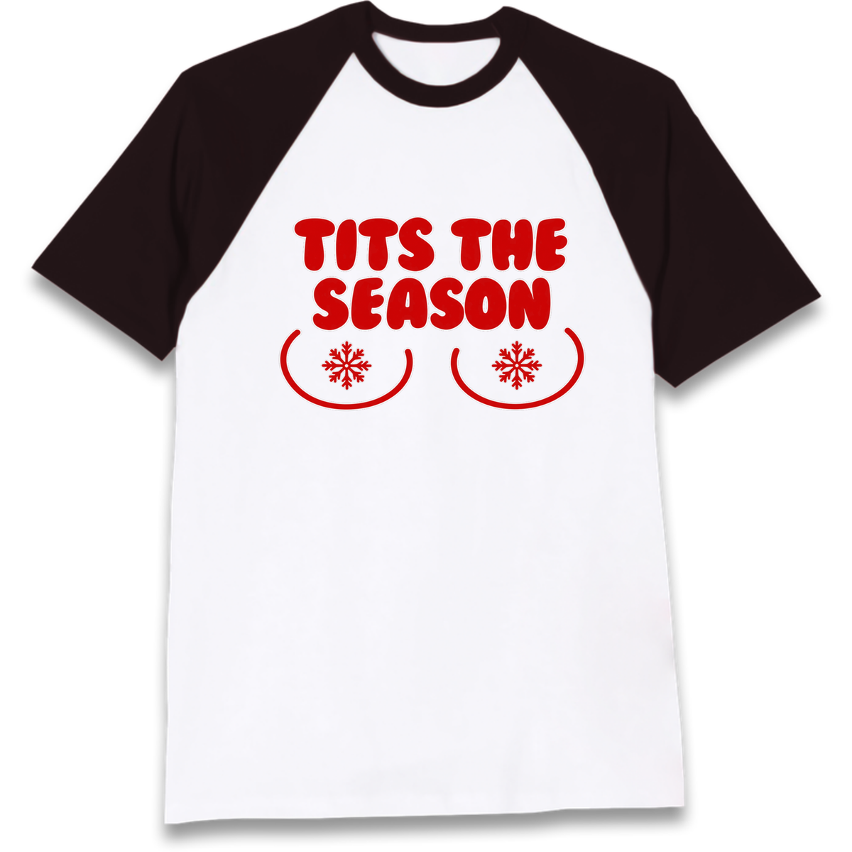 Boob Christmas Raglan T-Shirt