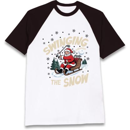 Christmas Golf Raglan T-Shirt