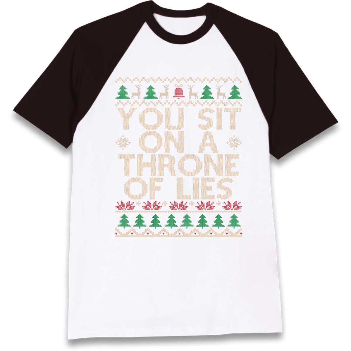 Throne Of Lies Christmas Raglan T-Shirt