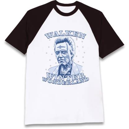Christopher Walken Christmas Raglan T-Shirt