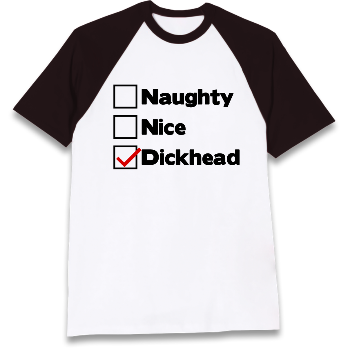 Naughty List Slogan Raglan T-Shirt
