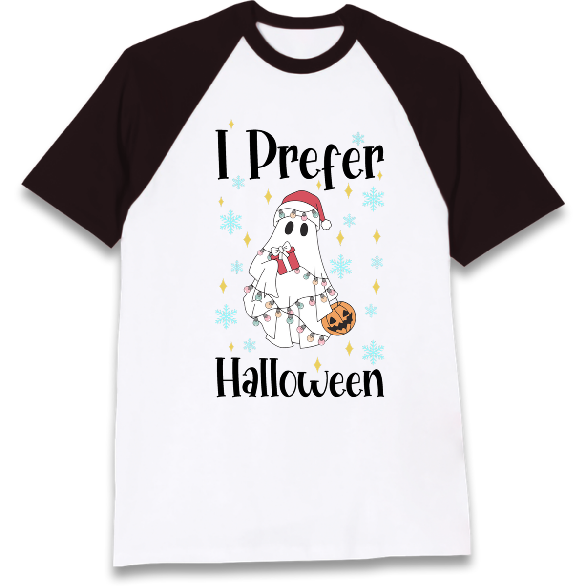 Halloween Christmas Crossover Raglan T-Shirt