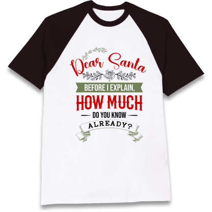 naughty christmas outfit Raglan T-Shirt