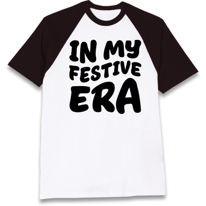 Modern Christmas Slogan Raglan T-Shirt