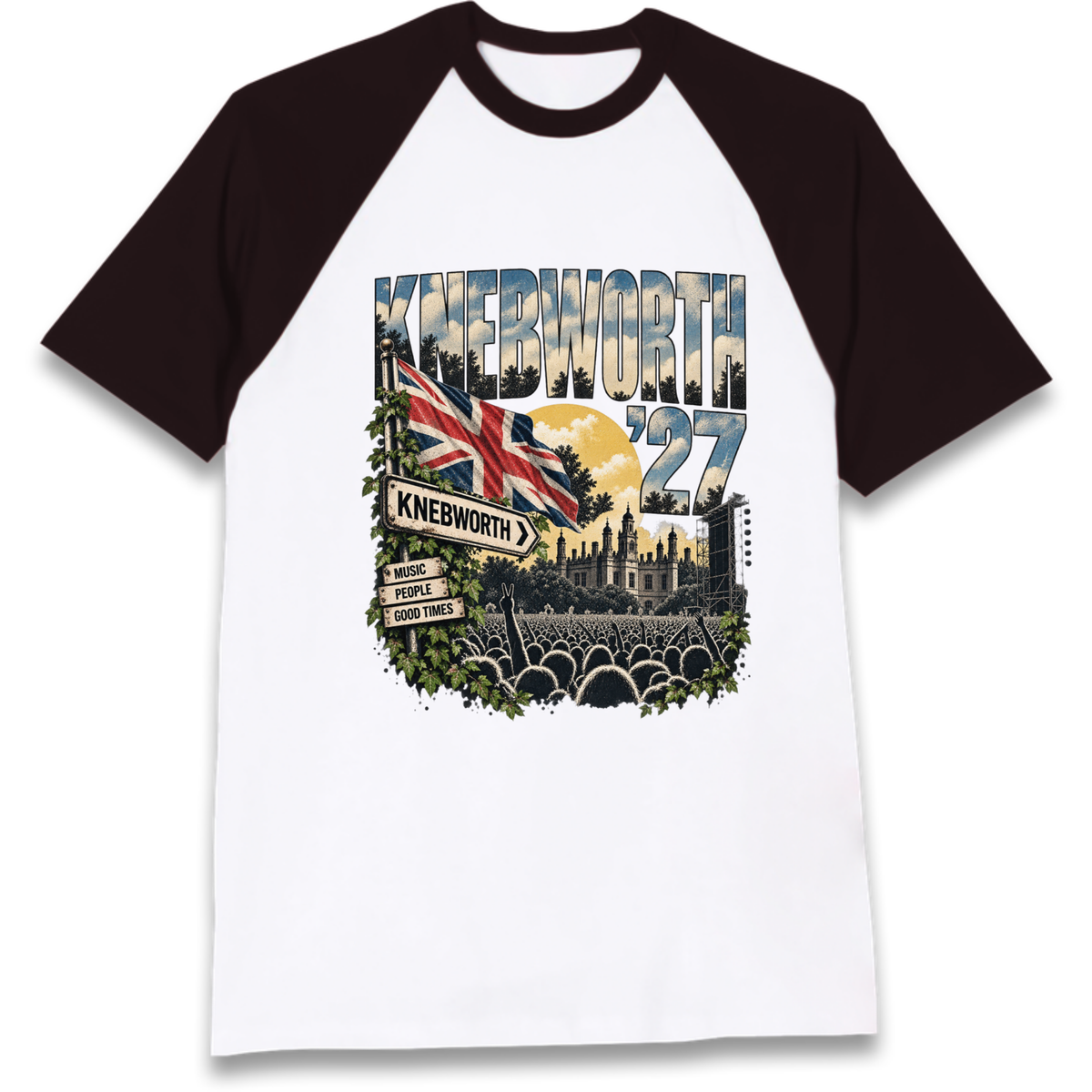 Oasis Knebworth Live '27 Raglan T-Shirt