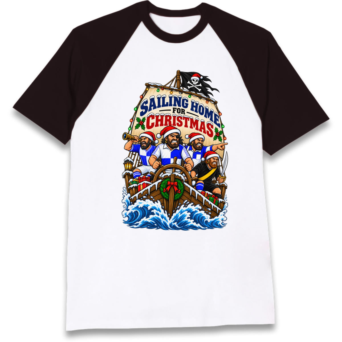 Bristol Rovers Christmas Raglan T-Shirt