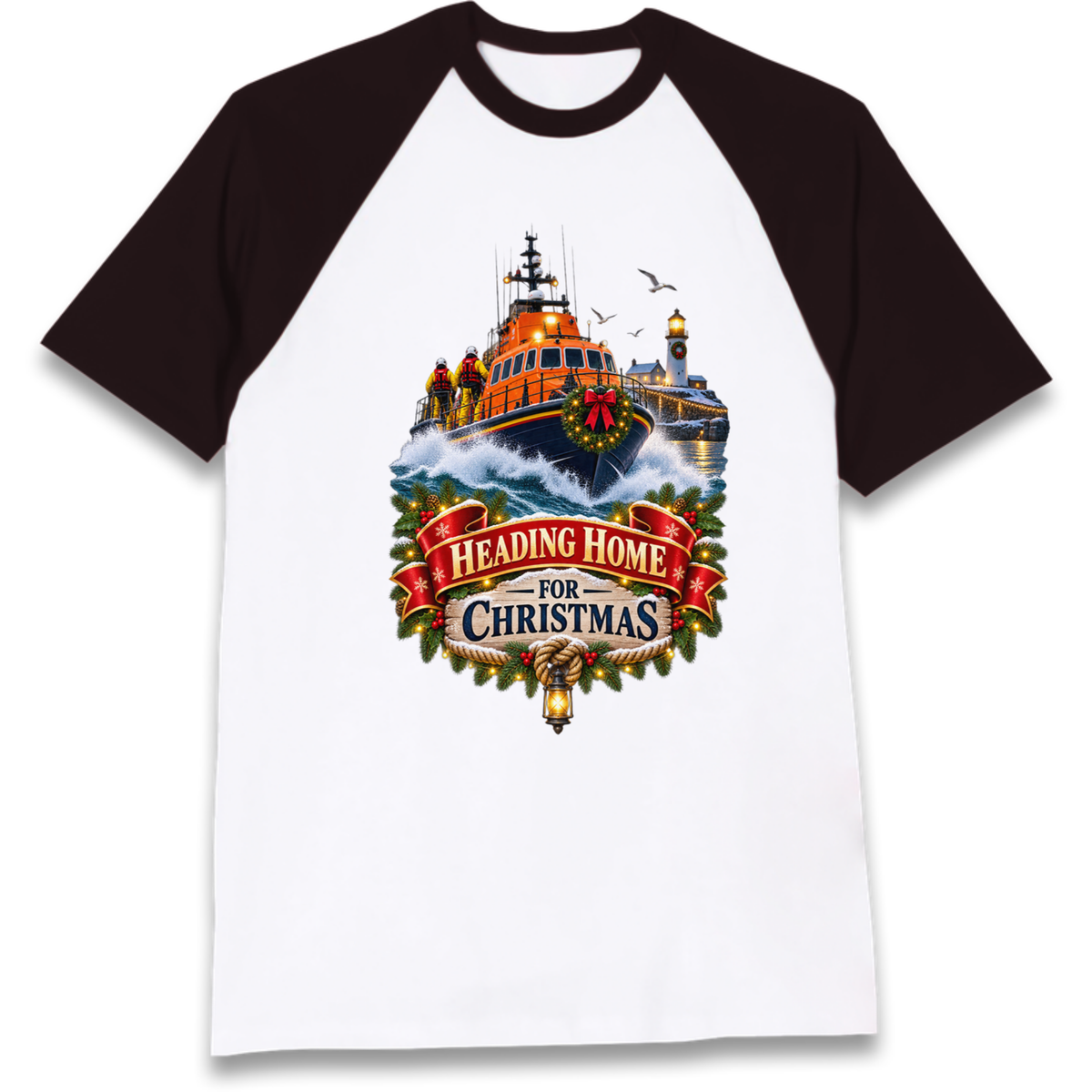 RNLI Christmas Raglan T-Shirt