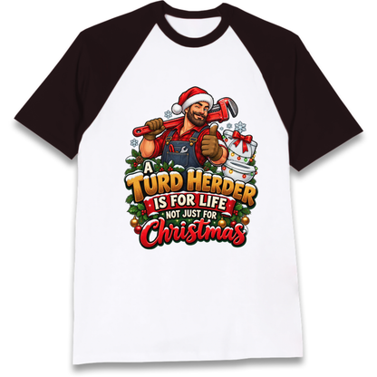 Plumbing Christmas Raglan T-Shirt