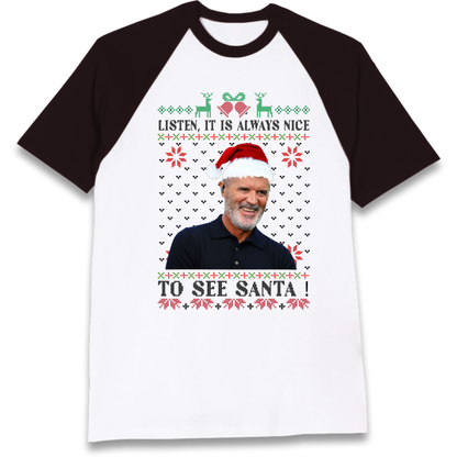 Roy Keane Christmas Raglan T-Shirt