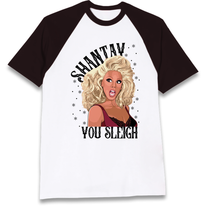 drag christmas clothing Raglan T-Shirt