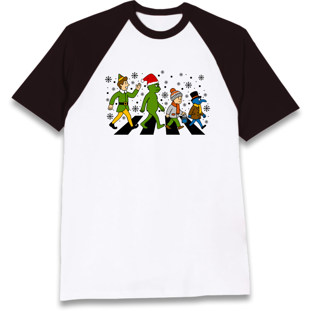 Abbey Road Walk Christmas jumper Raglan T-Shirt