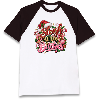 Womens Christmas Raglan T-Shirt
