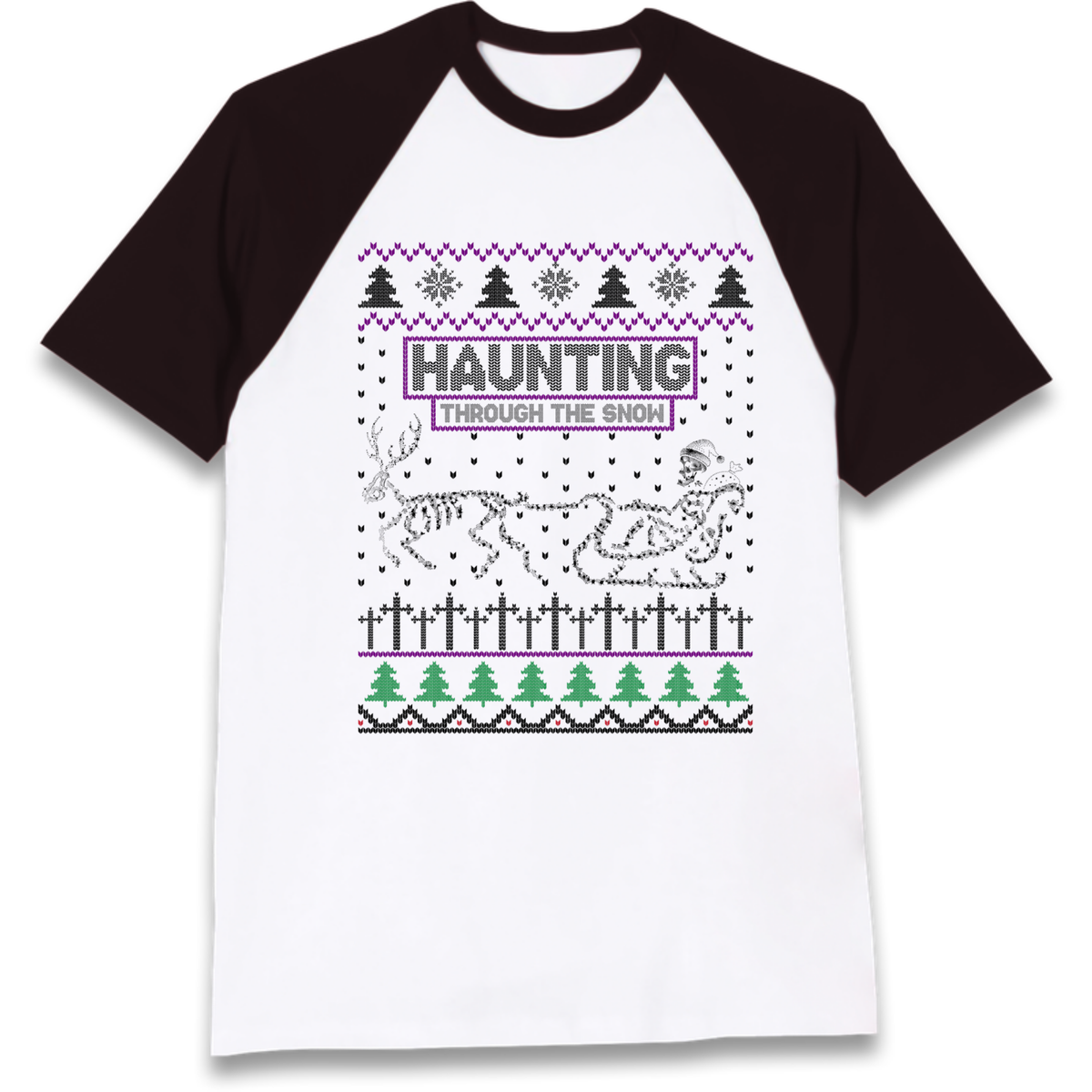 Gothic Holiday Clothing Raglan T-Shirt