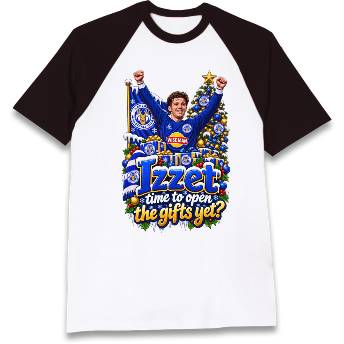 Leicester City Football Christmas Raglan T-Shirt