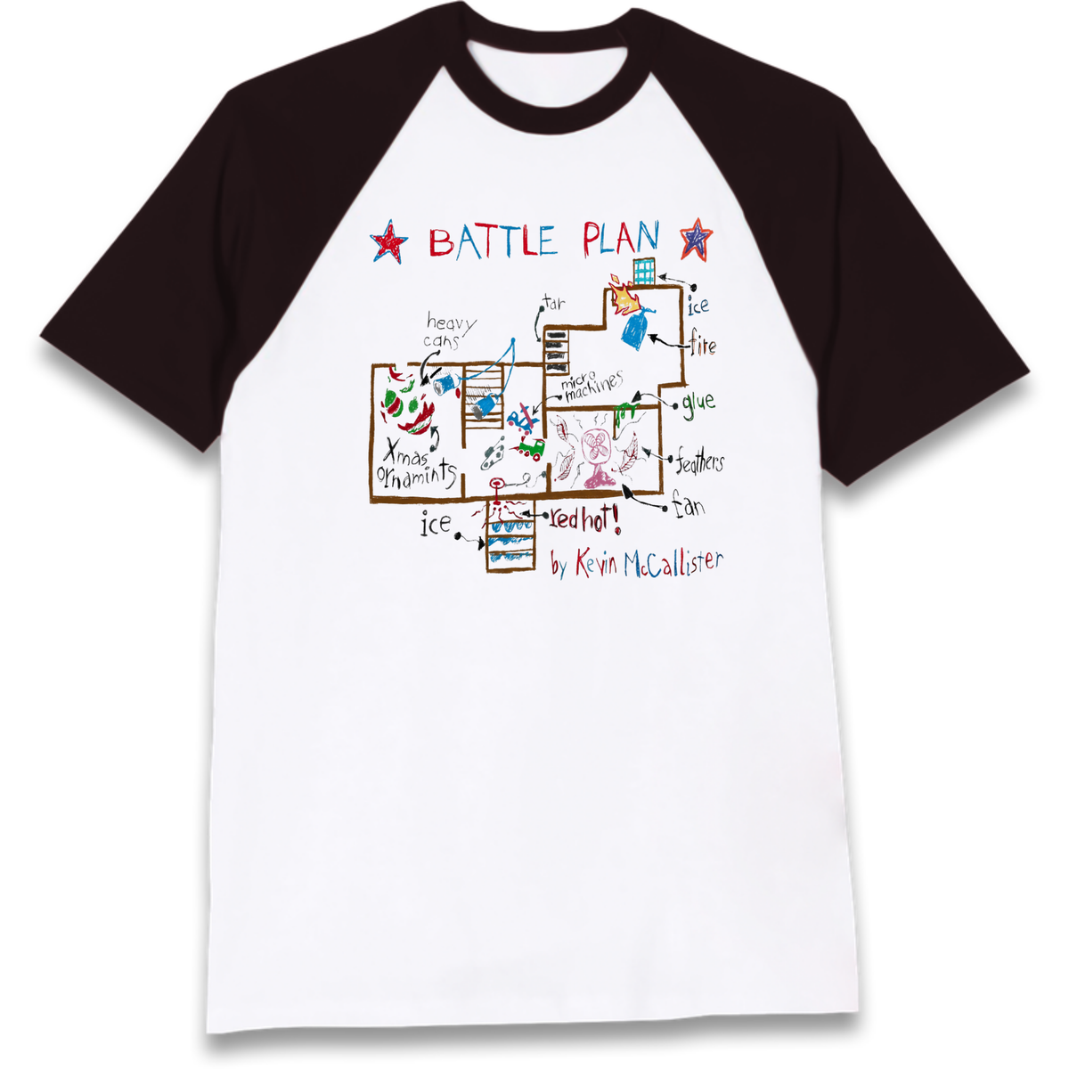 home alone battle plan Raglan T-Shirt