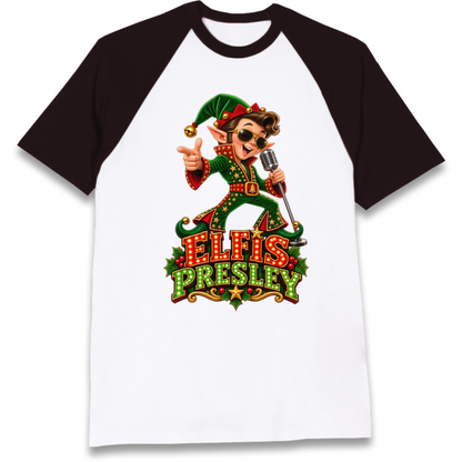 Elvis Presley Christmas Raglan T-Shirt