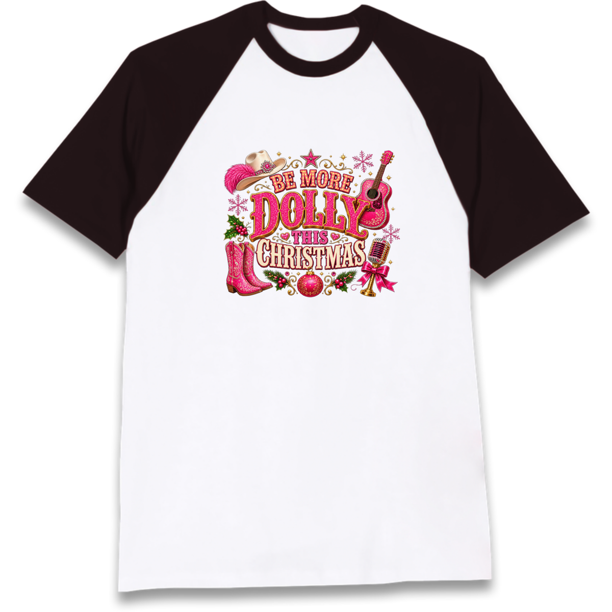 Dolly Parton Christmas Raglan T-Shirt
