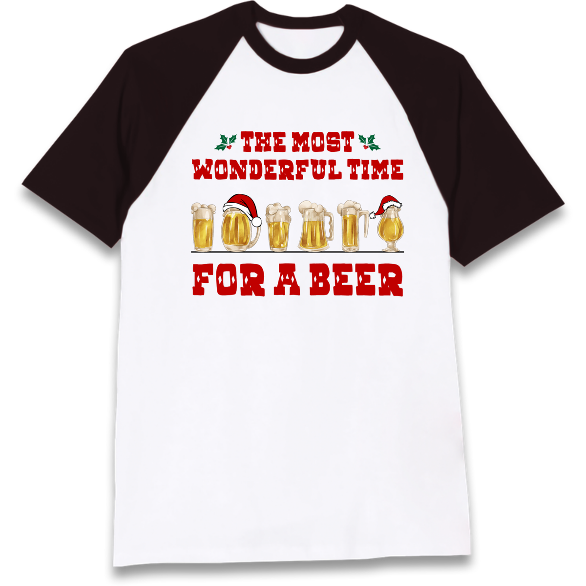 Festive Pint Graphic Raglan T-Shirt