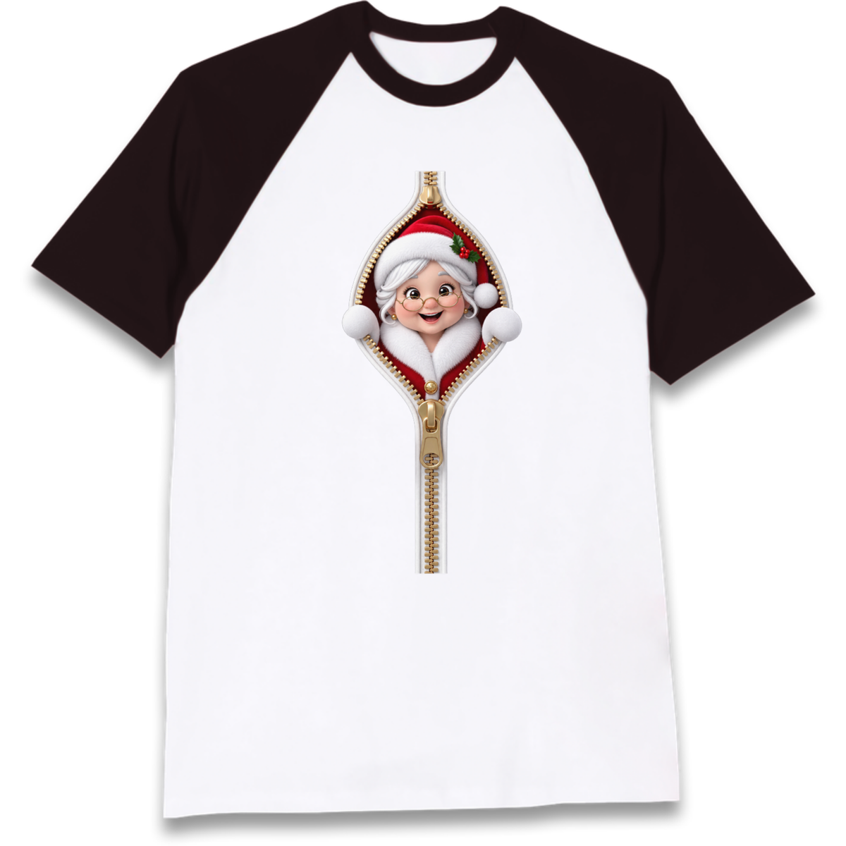 Mrs Claus Outfit Raglan T-Shirt