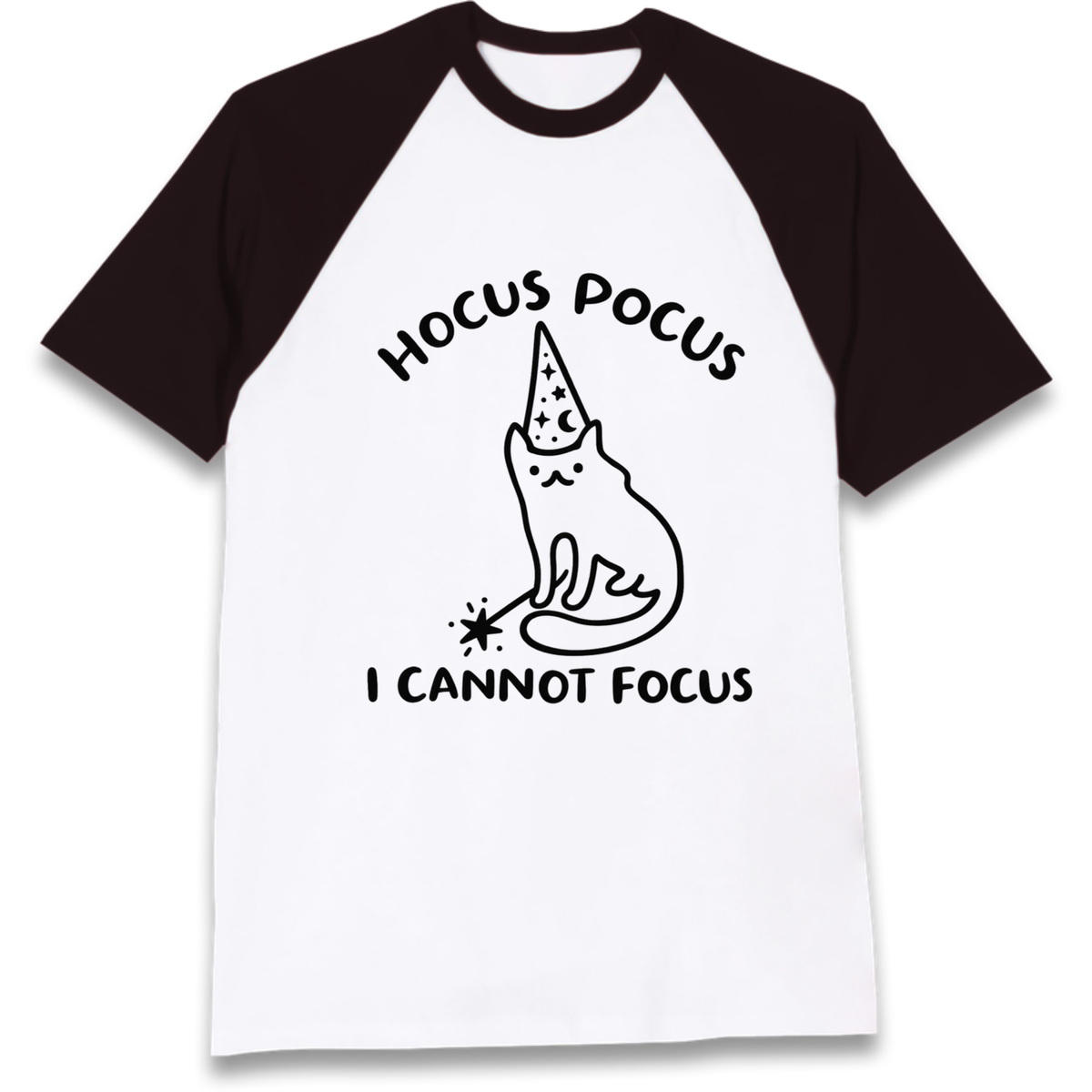 Hocus Pocus I Cannot Focus Raglan T-Shirt