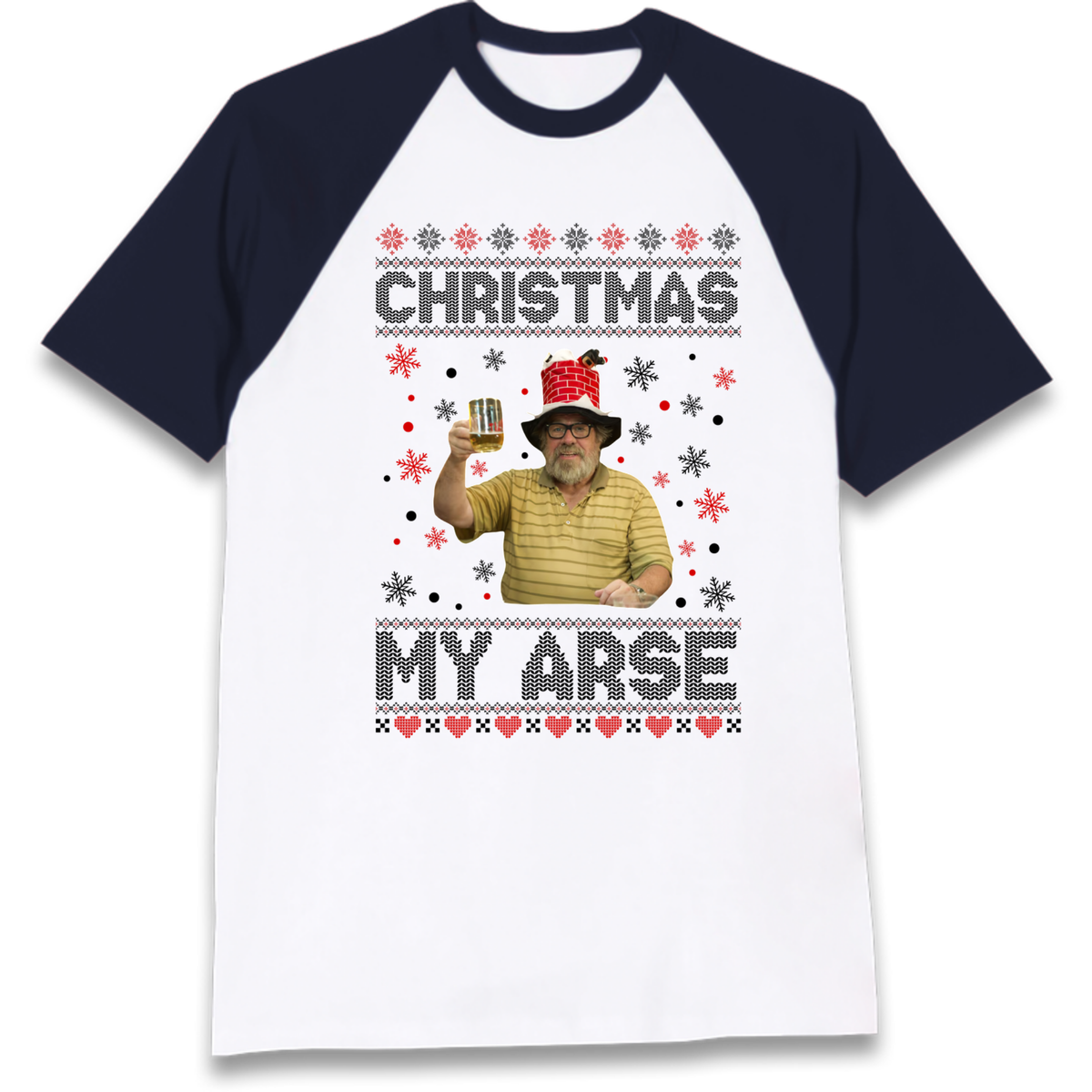 Christmas My Arse Raglan T-Shirt