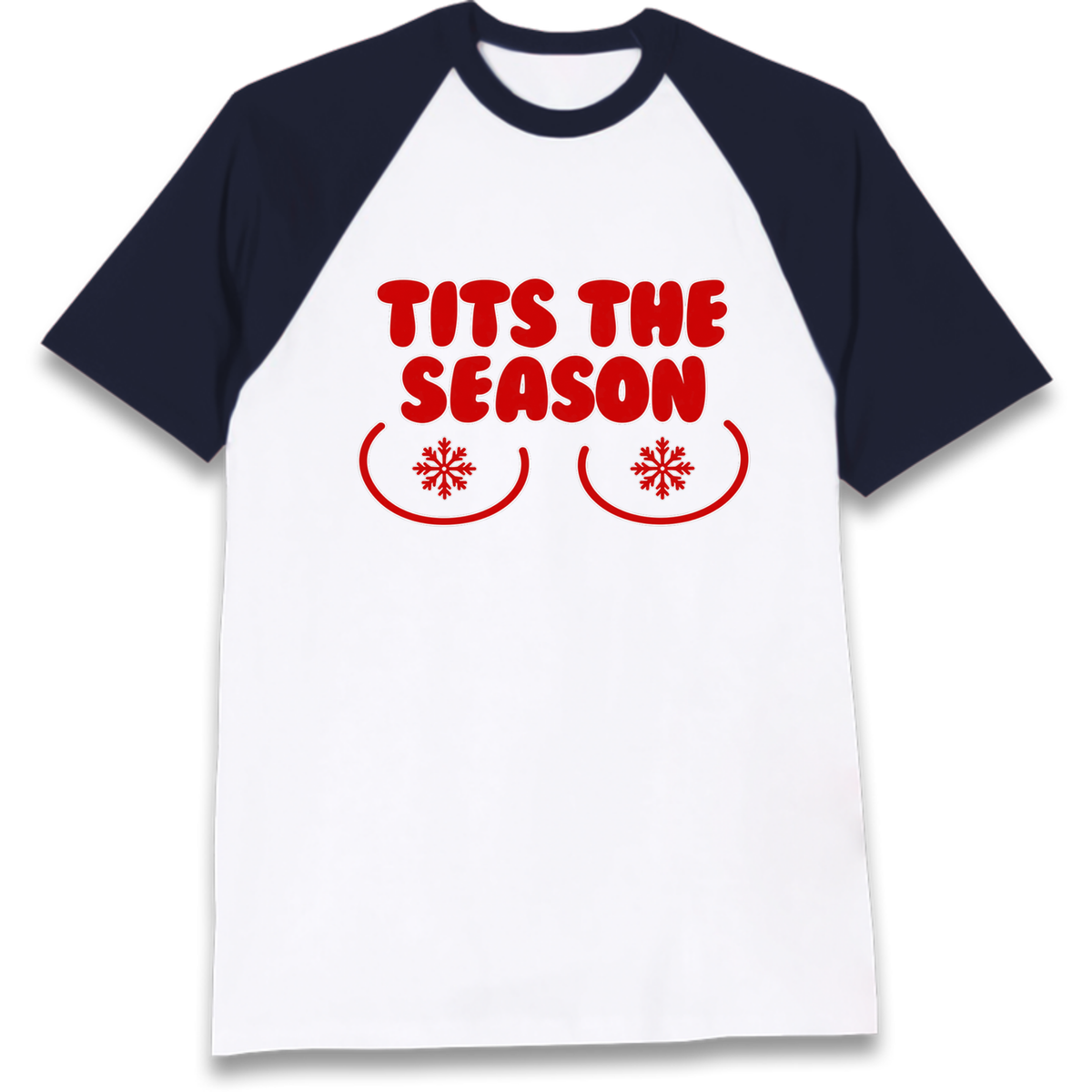 Boob Christmas Raglan T-Shirt