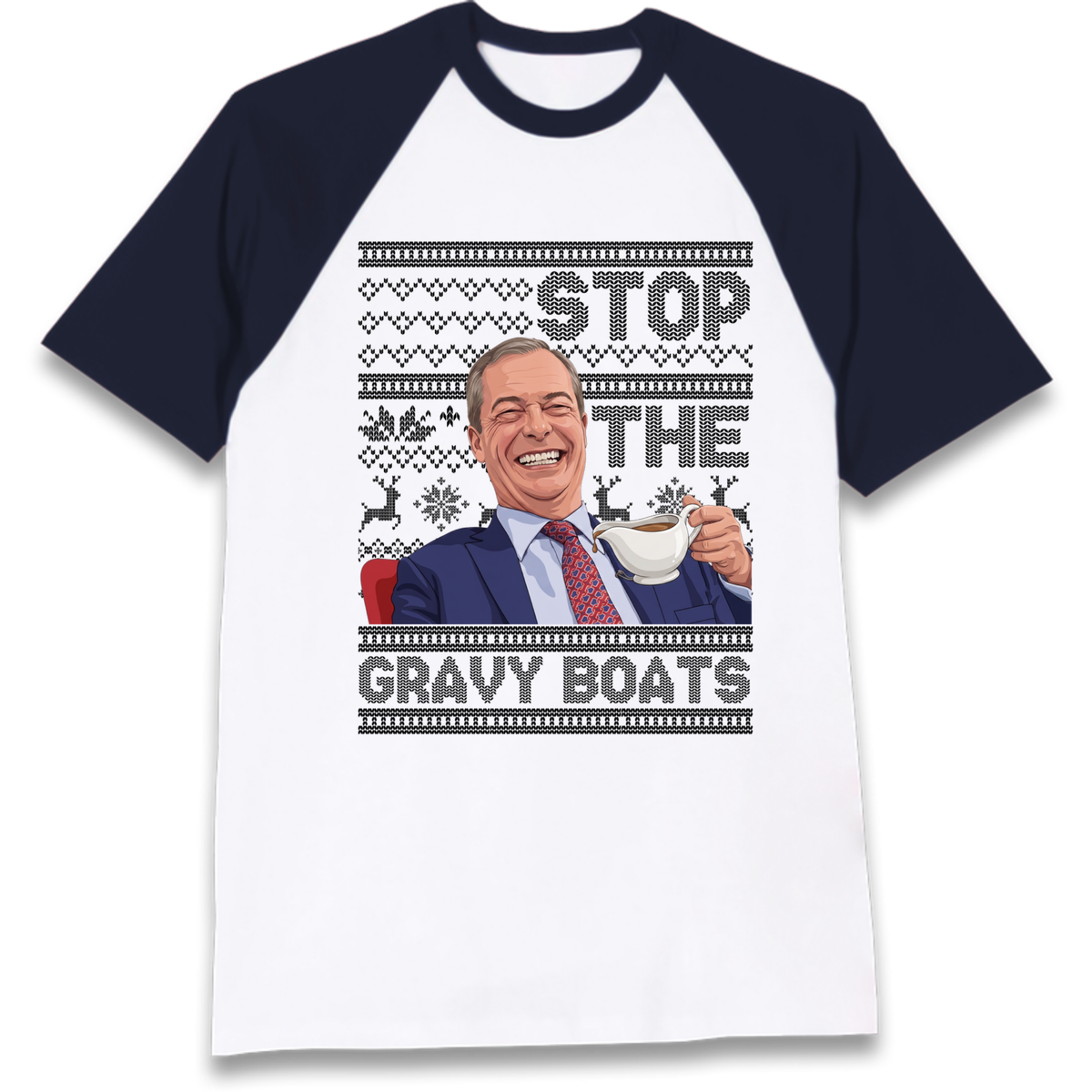 Satirical Festive Top Raglan T-Shirt