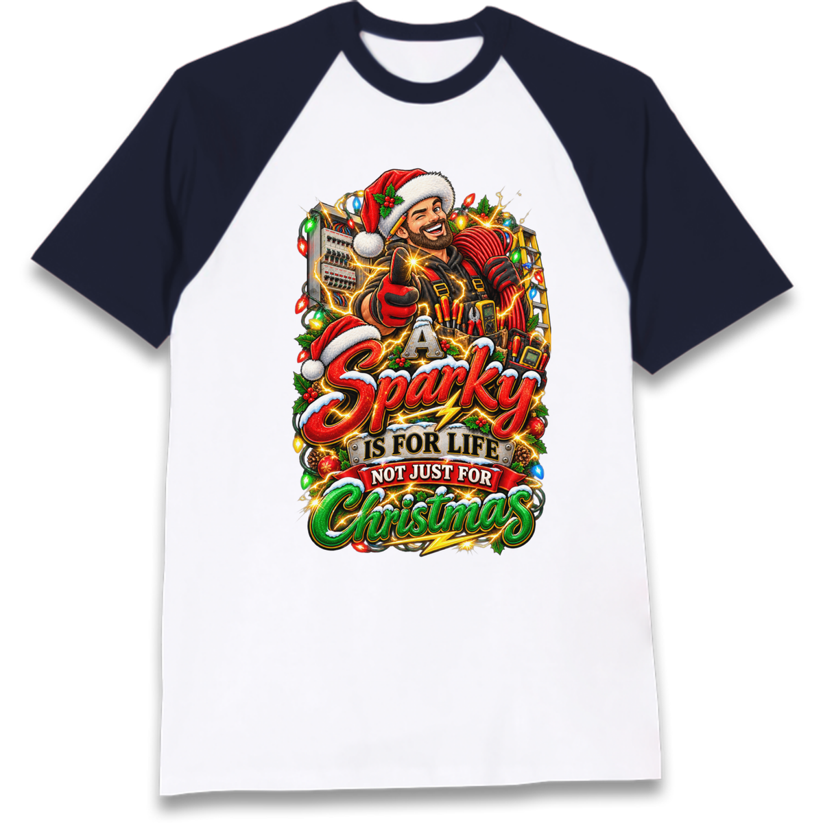 Sparky Christmas Raglan T-Shirt