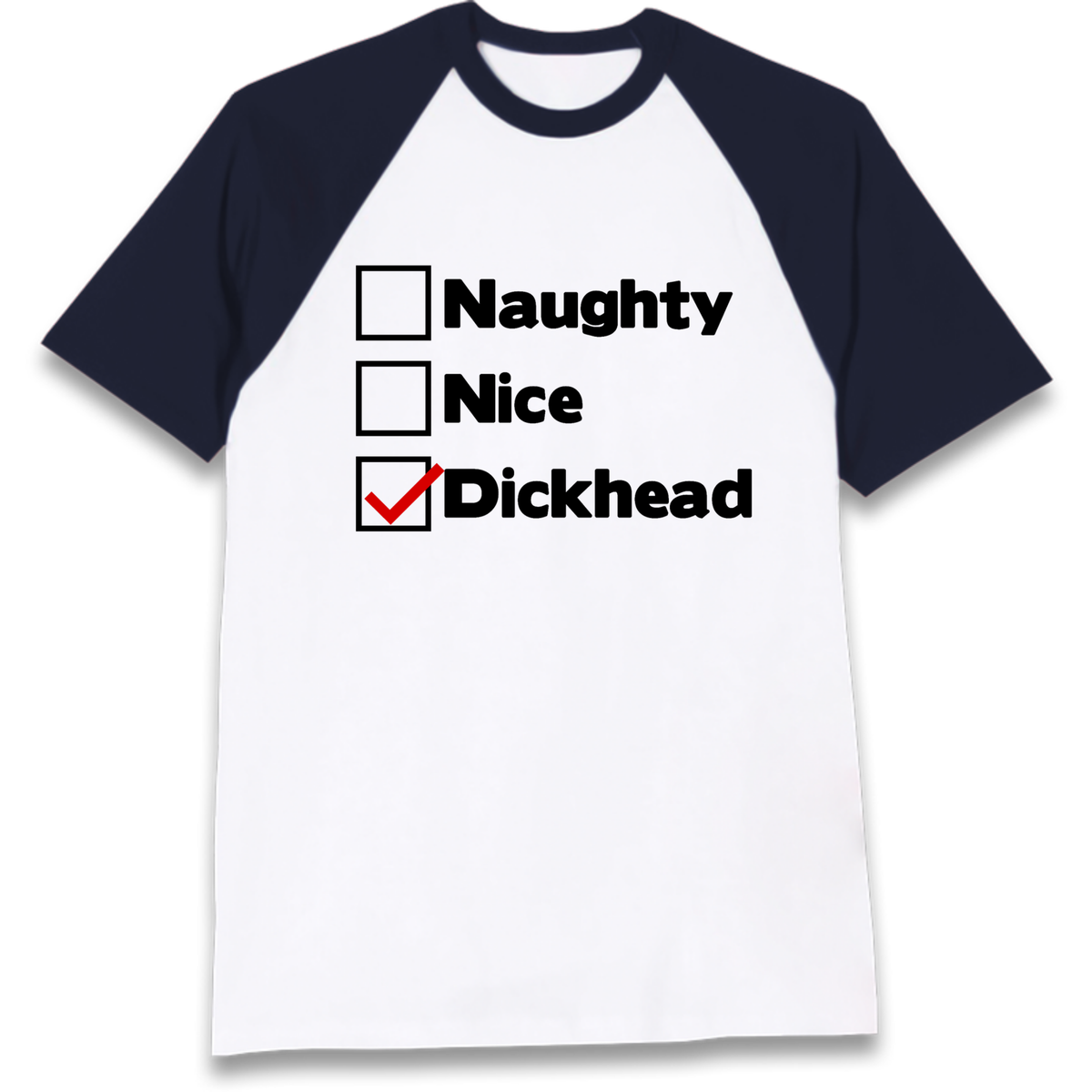 Naughty List Slogan Raglan T-Shirt